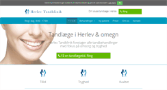 Desktop Screenshot of herlev-tandlaege.dk
