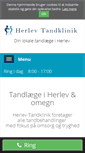 Mobile Screenshot of herlev-tandlaege.dk