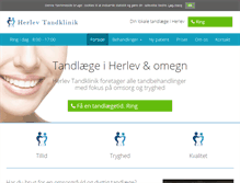 Tablet Screenshot of herlev-tandlaege.dk